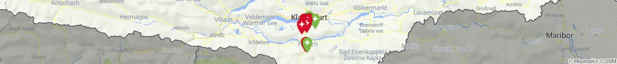 Map view for Pharmacies emergency services nearby Ferlach (Klagenfurt  (Land), Kärnten)